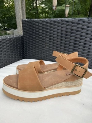 Sandalia de cuña alpargata TOMS Diana para mujer talla 7 Foto 1 de 4