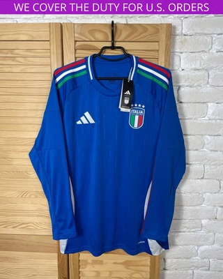 CAMISETA DE FUTBOL LOCAL DEL EQUIPO ITALIA MANGA LARGA ADIDAS MAGLIA HOMBRE talla L Foto 1 de 4
