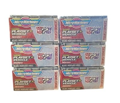 Micro Machines Vehicle 2023 Mystery Pack Transformers Full Set of 6 New/Sealed - Image 1 of 4