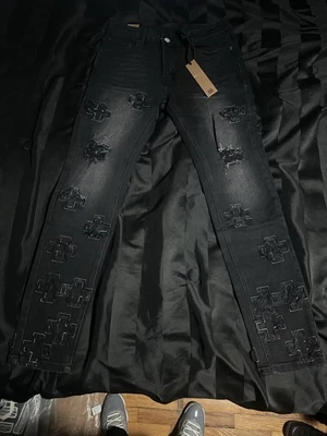 Обтягивающие черные джинсы Ksubi Clitch размер 32 - Изображение 1 из 4