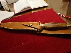 Gerber Presentation MKII Knife Wood In Original Sheath Nice !!! - Picture 1 of 9