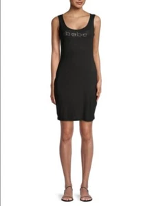 Mini robe noire côtelée moulante stretch bebe taille M neuve avec étiquettes !! - Photo 1/8