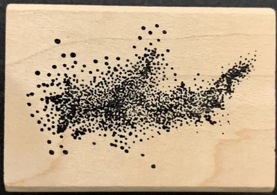 Sello de goma Judikins salpicaduras de pintura estrella celestial materia Foto 1 de 3