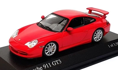 Minichamps 1/43 Scale 400 062020 - 2003 Porsche 911 GT3 - Red - Image 1 of 4