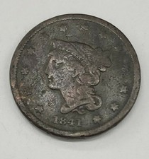 1841 United States Braided Hair Large Cent