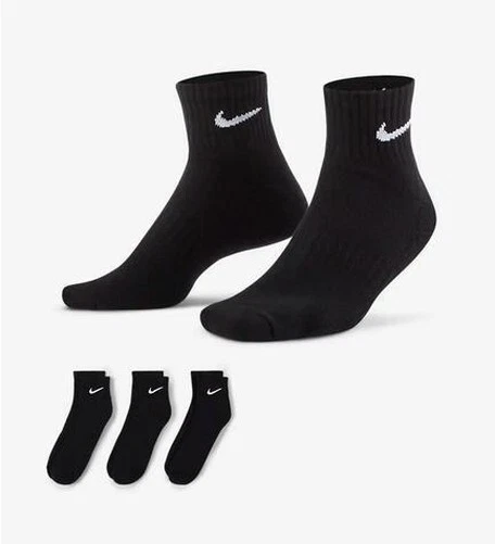 Nike Calcetines Everyday (3 Pares), Unisex - 010 (Negro/Blanco) - Imagen 1 de 4