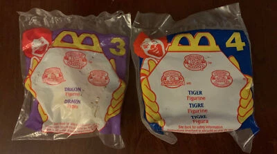 Lot of 2 McDonald's Happy Meal Toys Littlest Pet Shop #3 Dragon & #4 Tiger NEW - Image 1 of 2