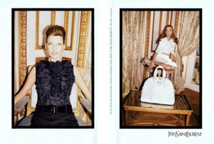 2006 YSL Juergen Teller Snejana Onopka Linda Evangelista 2 páginas anuncio de revista - Imagen 1 de 1