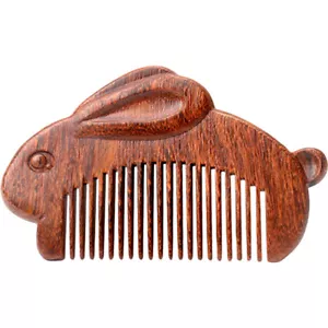 Pettine in legno di sandalo pettine tascabile antistatico pettine per capelli toelettatura - Foto 1 di 12