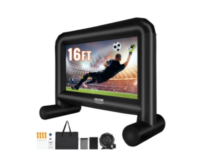 Tela de projeção inflável VEVOR 16' com ventilador e bolsa de transporte - Imagem 1 de 4