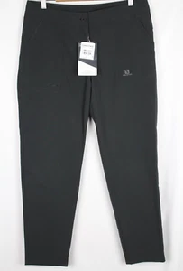 Salomon Women's Outrack City Pants Tapered Fit Size Large x 30.5 Black C17721 - Picture 1 of 5