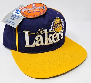 Vintage 90s Los Angeles Lakers Limited Edition The Game Licensed Snapback Hat - Picture 1 of 12