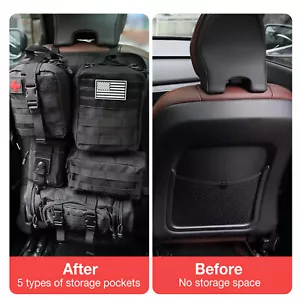 Car Storage Bag Organizer Seat Back Holder Auto Travel Hanger Multi-Pocket Pouch - Picture 1 of 7