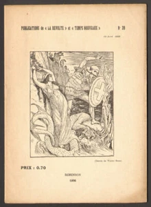 Publications de la Révolte et Temps Nouveaux. N°39. Watter Bram. 1926. Anarchie - Imagen 1 de 1