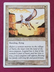 Magic The Gathering 5TH EDITION MESA PEGASUS white card MTG - Picture 1 of 2