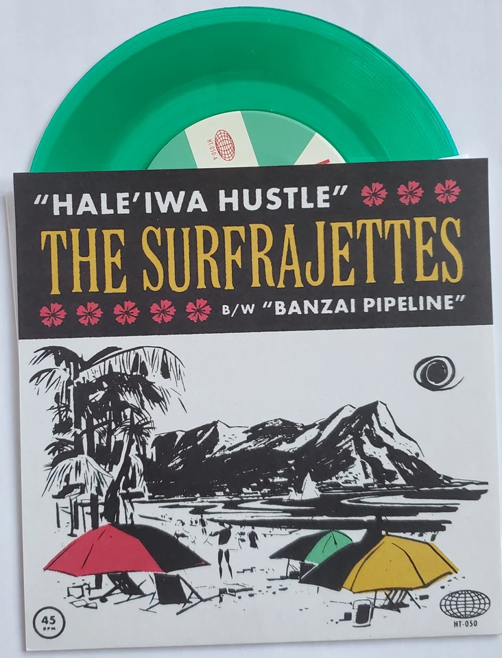The Surfrajettes – Hale’iwa Hustle b/w Banzai Pipeline 7" green vinyl BRAND NEW - Image 1 of 1