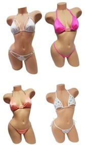 Bulk Lot Exotic Dancewear Stripper Wholesale Package - x 4 Gstring Bikinis - Picture 1 of 1