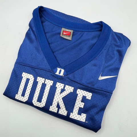 NIKE Team NCAA Duke Blue Devils #9 Football Jersey Size 3XL Men's Vintage XXXL Cover