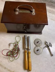 Antigua máquina de medicina curandero victoriana hecha para pilling bobina batería Philidelphia - Imagen 1 de 24