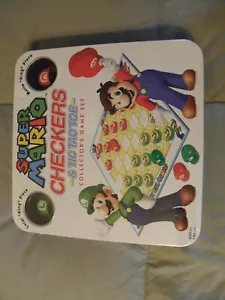 Super Mario Checkers And Tic Tac Toe Collectors Game Set 2011 New - Picture 1 of 4