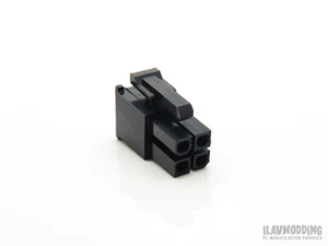 PC 4-pin ATX (CPU) Connector Housing Female - BLACK [1pcs] - Picture 1 of 2