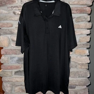Adidas Golf Herren Ultimate365 SS einfarbig schwarz Poloshirt Large neu mit Etikett - Bild 1 von 3