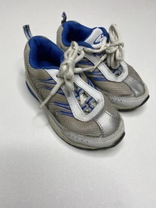 Champion C9 Infant Toddler Athletic Shoes Sneakers  Blue Silver Size 6 EUC - Picture 1 of 6