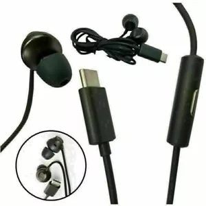 For HTC U11 Genuine USonic Denoise Earphones USB Type-C Microphone Headset Black - Picture 1 of 9