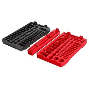 Milwaukee PACKOUT Trays 1/4 in and 3/8 in Ratchet Socket Set Storage SAE Metric - Picture 1 of 4