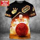 Personalized Bowling Shirt Men Women 3D All Over Printed Unisex T Shirts For Bow