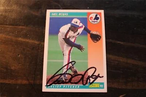 MEL ROJAS MONTREAL EXPOS  AUTOGRAPHED CARD - Picture 1 of 1