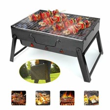 Holzkohlegrill Tragbar Klappgrill Koffergrill Faltgrill BBQ Grill Garten Tisch