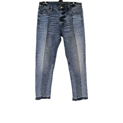 Pantalones de mezclilla para mujer Cult of Individuality Remix holgados dos tonos dobladillo crudo 27 Foto 1 de 4