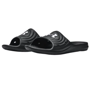 Under Armour Men's Black Locker III Sandal- Size 18M - Picture 1 of 2