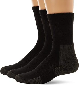 Thorlos Kx Max Cushion Hiking Crew Socks Large, Black (3 Pairs) - Picture 1 of 7