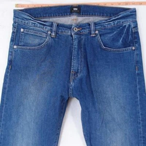 Hombres EDWIN ED85 Ajustado Tapered Elástico Azul Jeans W34 L36 - Imagen 1 de 7