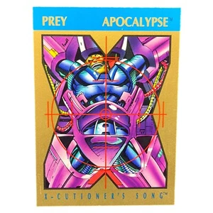 X-Men 1992 Trading Card X-Cutioners Song Comic Book Apocalypse Stryfe Prey - Picture 1 of 2