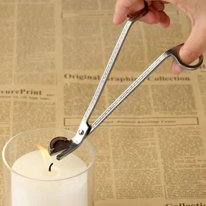 Stainless Steel Oil Lamp Snuffers Scissors Candle Wick Trim Cutter Trimmer Tool - Picture 1 of 10