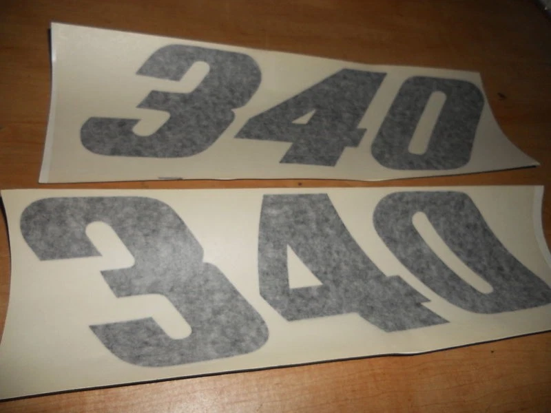 1972 1973 PLYMOUTH DUSTER 340 QUARTER PANEL DECALS PAIR - Image 1 of 1
