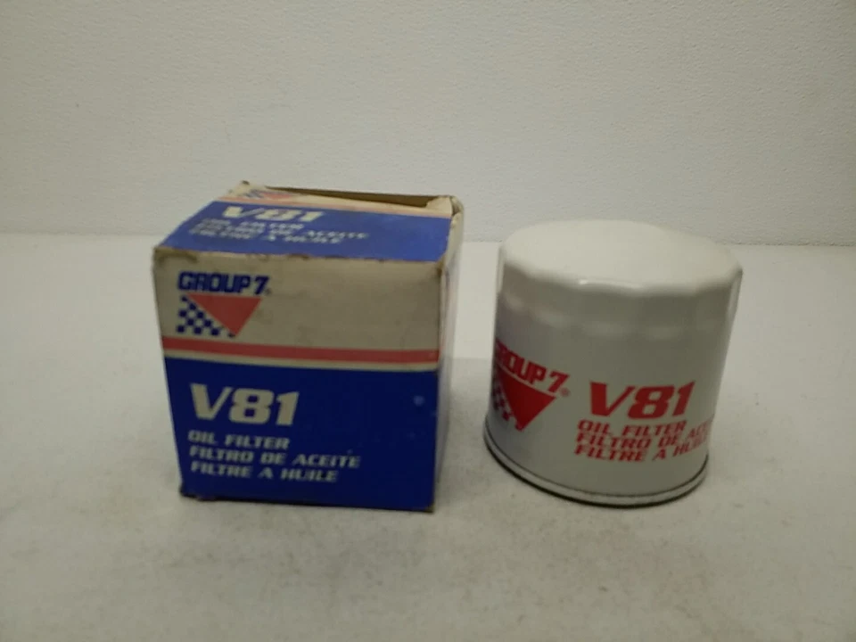 Filtro de aceite automotriz V81 Group 7 hecho en EE. UU. Filtro de aceite Group7 V81 Foto 1 de 4