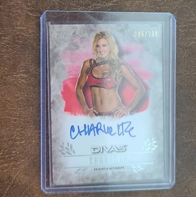 CHARLOTTE 2016 TOPPS WWE UNDISPUTED AUTO DIVAS ON CARD #86/299 AUTOGRAPH  - Image 1 of 2