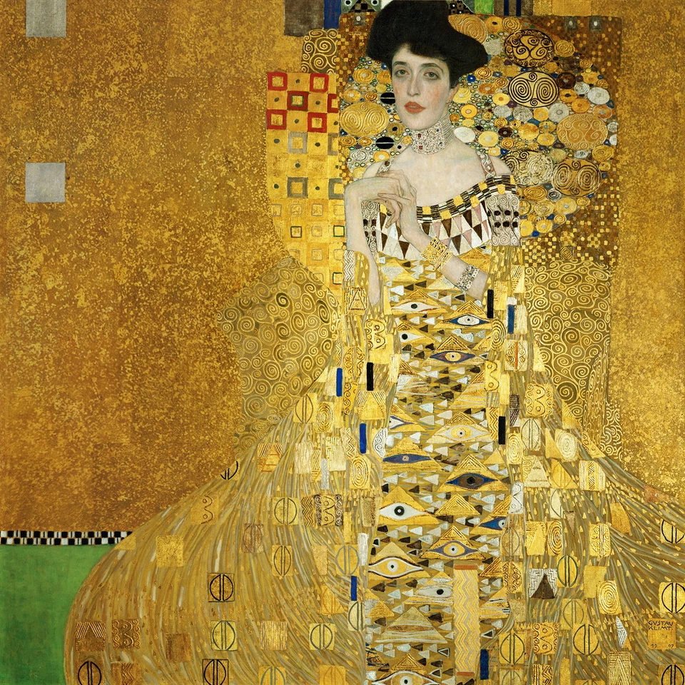 Retrato de Adele Bloch-Bauer I por Gustav Klimt pintura al óleo impresión giclee lienzo Foto 1 de 1