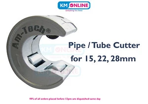 Amtech Copper Pipe Cutter – One-Handed Tool for 15, 22 & 28mm Tubes, Easy Slice - Picture 1 of 10