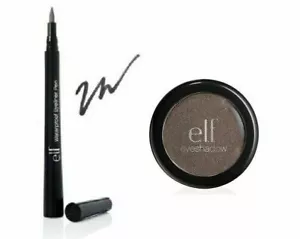 e.l.f. Essential Eye Shadow Brown w/ Ash Waterproof Eyeliner Pen NEW FREE S&H! - Picture 1 of 2