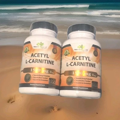 2 X Acetil L-Carnitina 1.500 mg Alta Potencia Apoya la Energía Natural 2027 + Foto 1 de 4