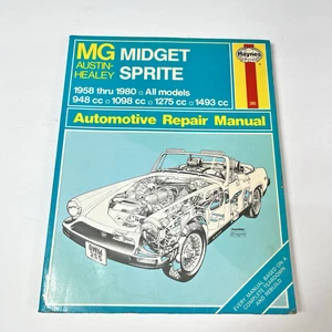 Libro manual de reparación de servicio de taller Austin Healey Sprite MG Midget 1958 a 1980 - Imagen 1 de 7