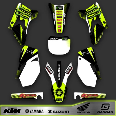 Kit gráficos y calcomanías para Yamaha YZ250F YZ450F 2003 2005 Foto 1 de 3