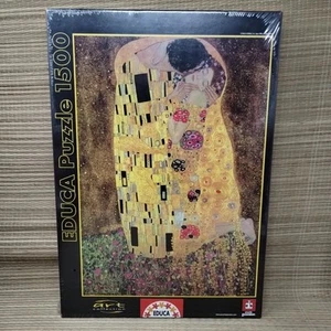 The Kiss Gustav Klimt Educa 1500 Piece Jigsaw Puzzle Sealed New - Picture 1 of 3