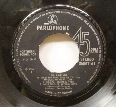 THE BEATLES - YOUR MOTHER SHOULD KNOW - GT. BRITAIN PRESS - 45 RPM  - VG  VINYL Foto 1 de 2