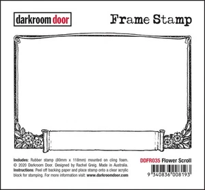 Darkroom Door Frame Stamp Flower Scroll   - Imagen 1 de 1